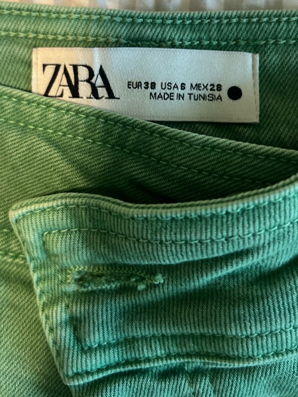 Zara Green Jeans